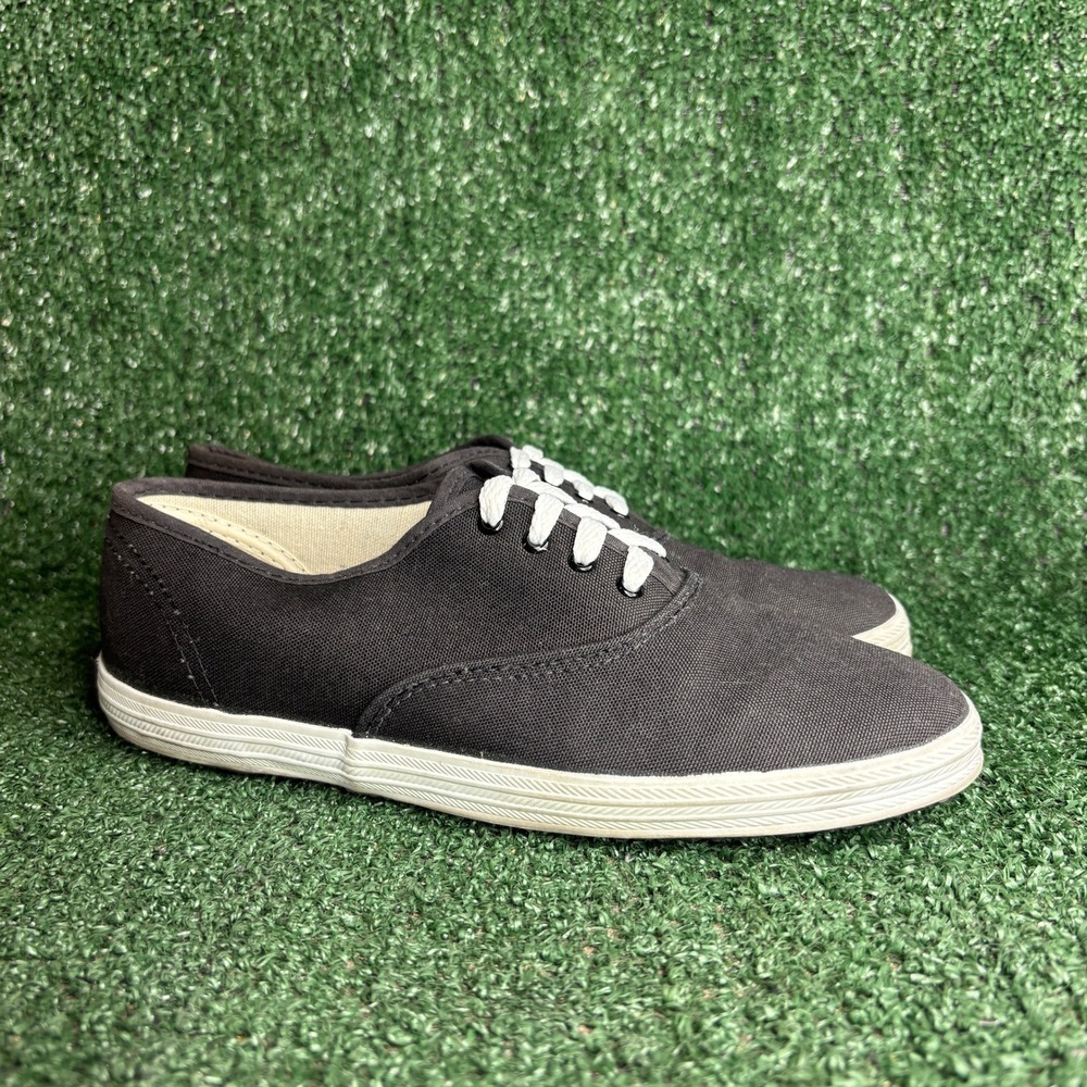 Converse Canvas Lacrosse Low Top Vintage Sneakers Black Womens Size 7 USA Made